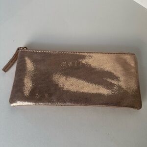 Mally Small Metallic Pink Makeup Bag